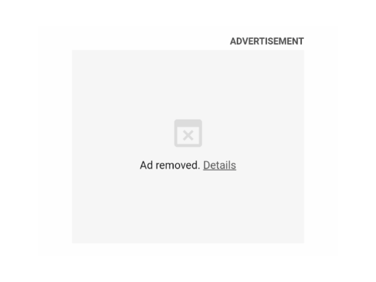 Ad Intervention Screenshot