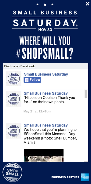 SBS amex shop small facebook